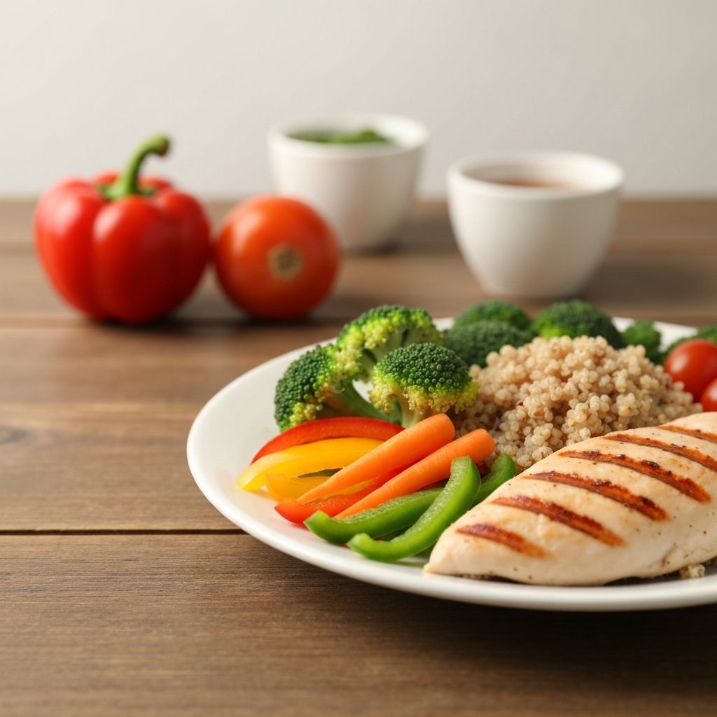 Healthy balanced meal